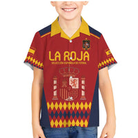 Custom Spain Football Family Matching Mermaid Dress and Hawaiian Shirt Come on La Roja LT9 - Wonder Print Shop