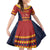 Custom Spain Football Family Matching Off The Shoulder Long Sleeve Dress and Hawaiian Shirt Come on La Roja - Wonder Print Shop
