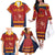 Custom Spain Football Family Matching Off The Shoulder Long Sleeve Dress and Hawaiian Shirt Come on La Roja - Wonder Print Shop