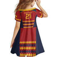 Custom Spain Football Family Matching Off Shoulder Maxi Dress and Hawaiian Shirt Come on La Roja LT9 - Wonder Print Shop