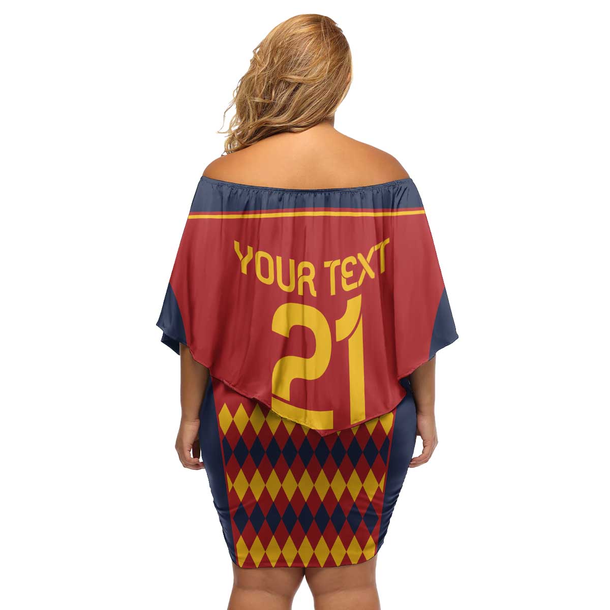 Custom Spain Football Family Matching Off Shoulder Short Dress and Hawaiian Shirt Come on La Roja LT9 - Wonder Print Shop