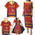 Custom Spain Football Family Matching Puletasi and Hawaiian Shirt Come on La Roja - Wonder Print Shop