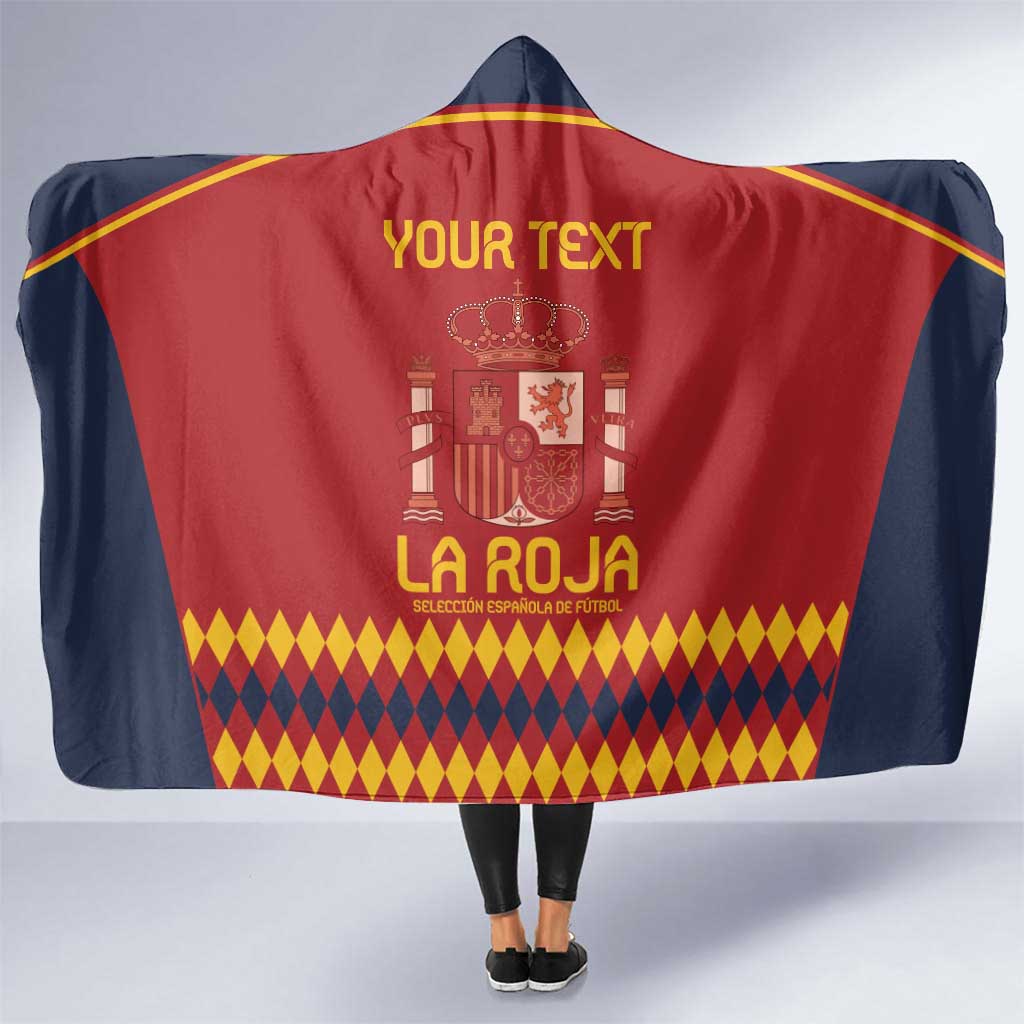 Custom Spain Football Hooded Blanket Come on La Roja