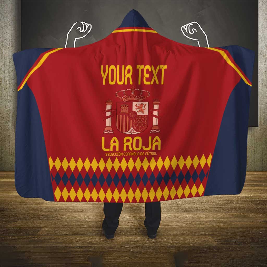 Custom Spain Football Hooded Blanket Come on La Roja