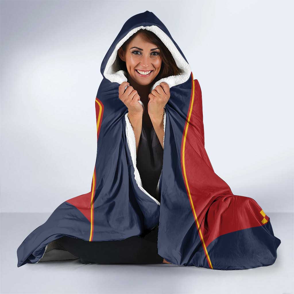 Custom Spain Football Hooded Blanket Come on La Roja