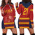 Custom Spain Football Hoodie Dress Come on La Roja - Wonder Print Shop