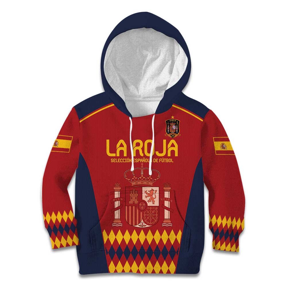 Custom Spain Football Kid Hoodie Come on La Roja - Wonder Print Shop