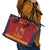 Custom Spain Football Leather Tote Bag Come on La Roja - Wonder Print Shop