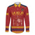Custom Spain Football Long Sleeve Button Shirt Come on La Roja - Wonder Print Shop