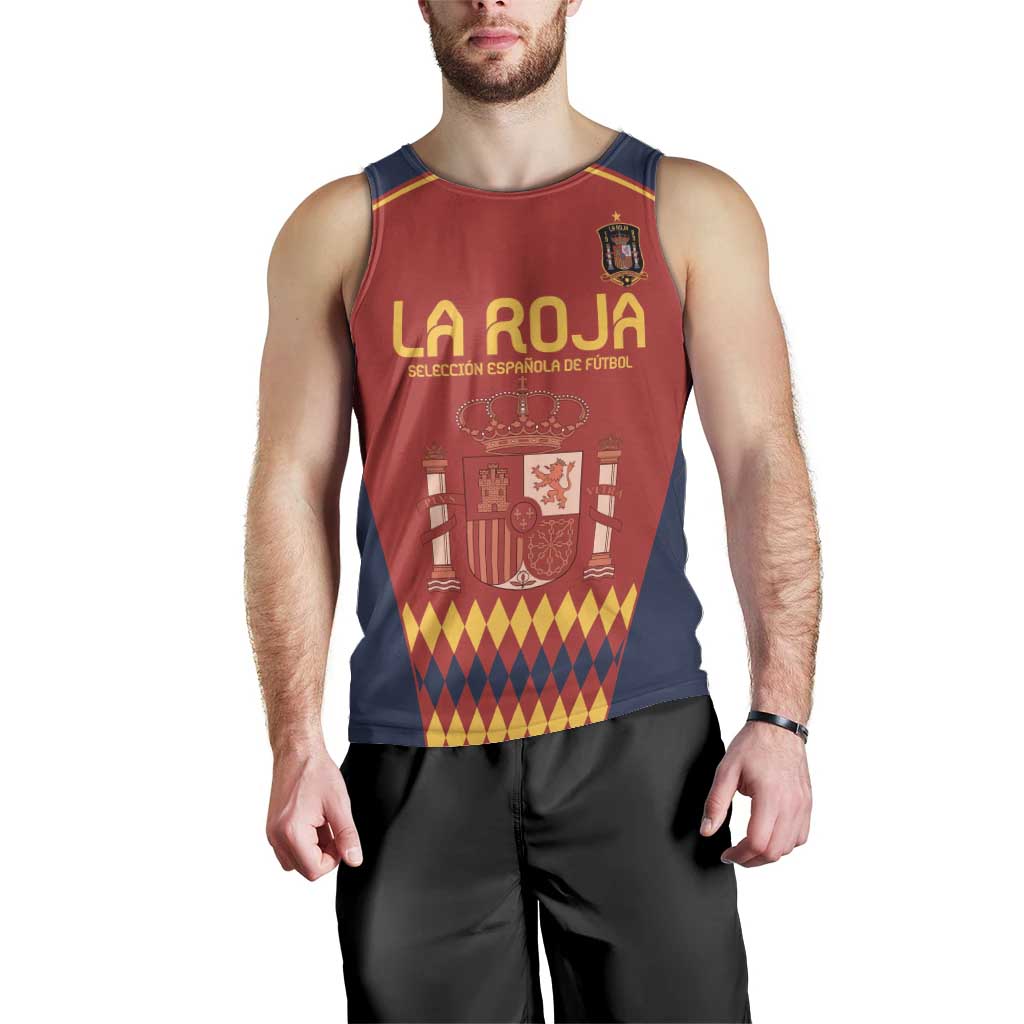 Custom Spain Football Men Tank Top Come on La Roja - Wonder Print Shop