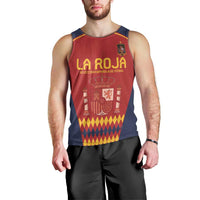 Custom Spain Football Men Tank Top Come on La Roja - Wonder Print Shop