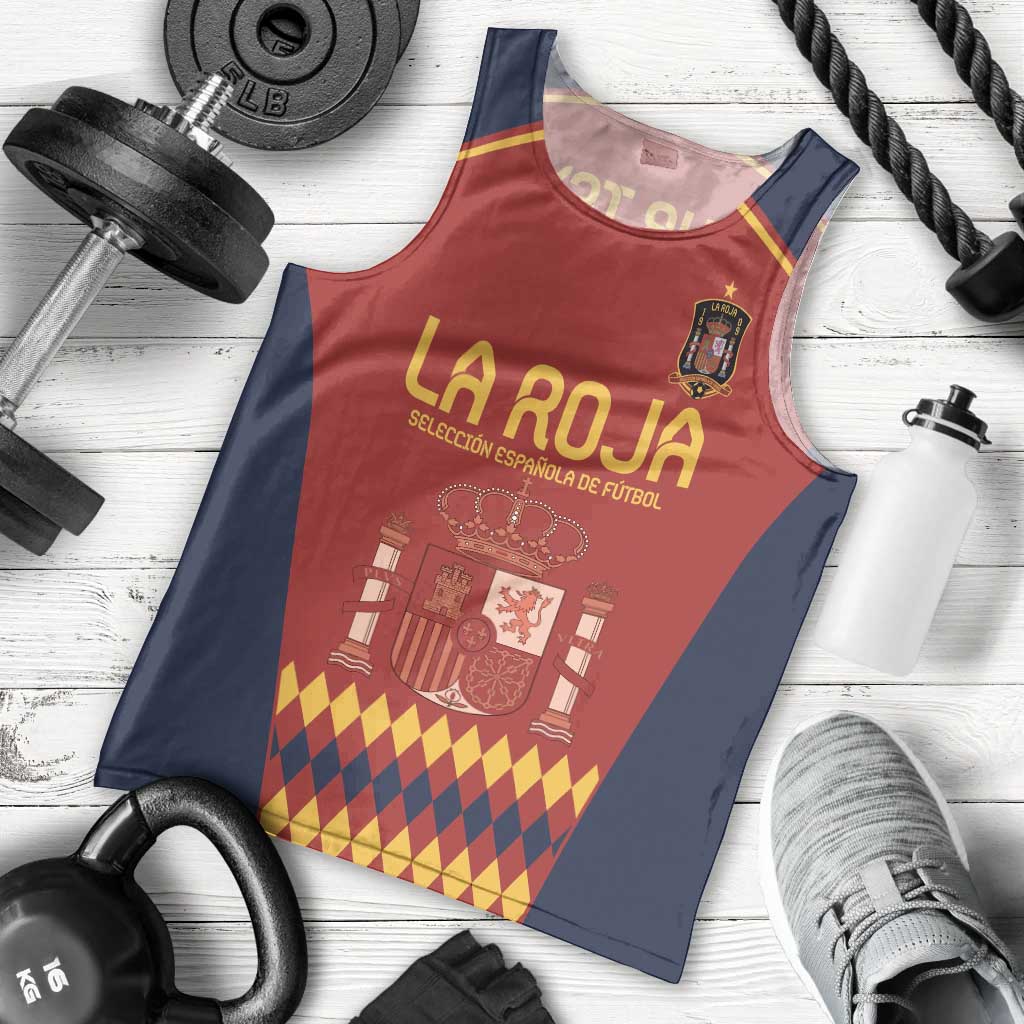 Custom Spain Football Men Tank Top Come on La Roja - Wonder Print Shop
