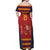 Custom Spain Football Off Shoulder Maxi Dress Come on La Roja - Wonder Print Shop