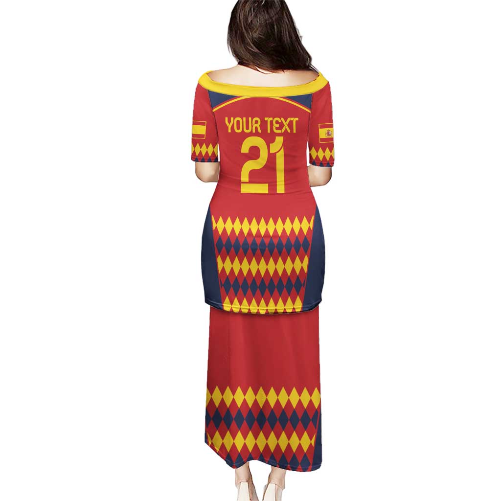 Custom Spain Football Puletasi Come on La Roja - Wonder Print Shop