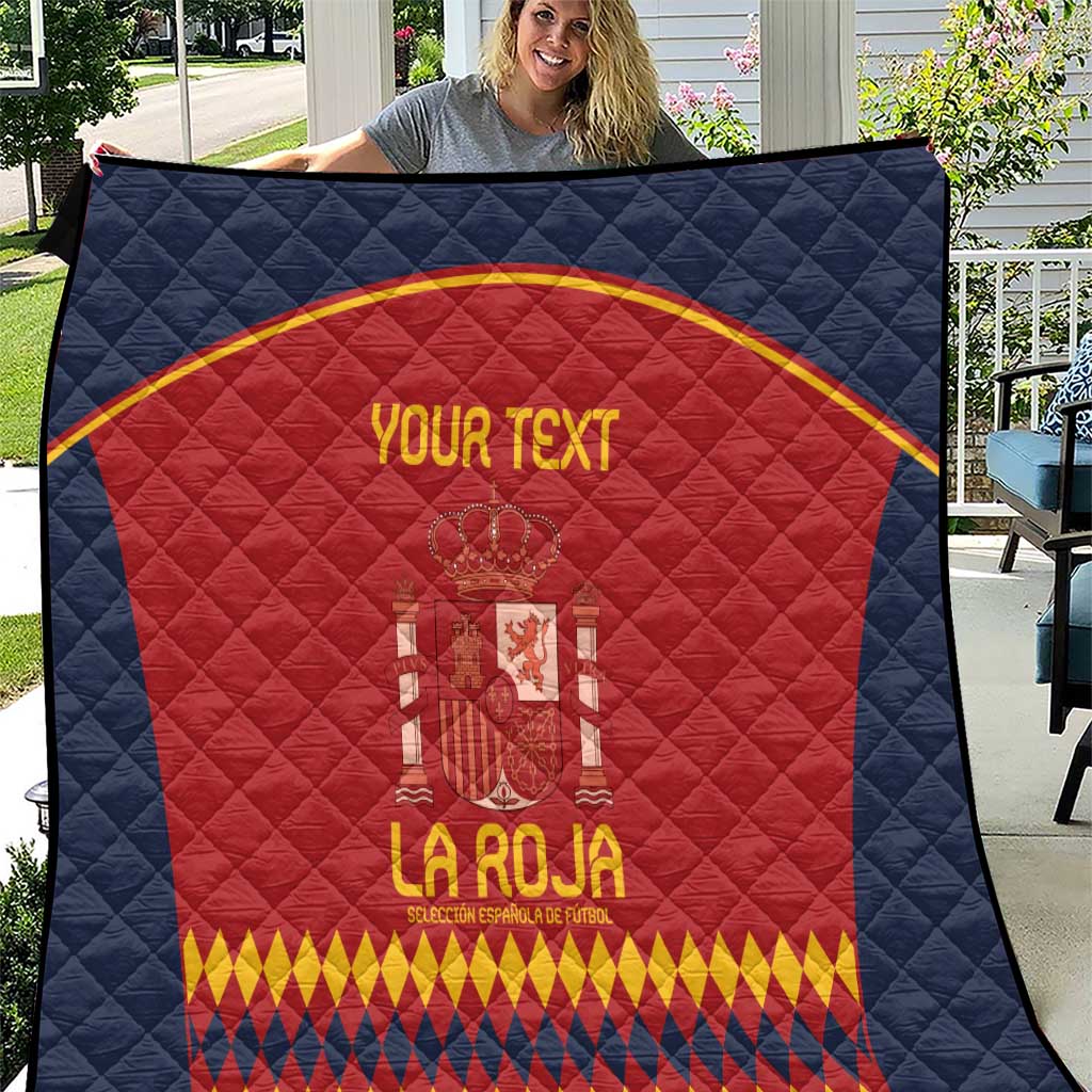 Custom Spain Football Quilt Come on La Roja - Wonder Print Shop