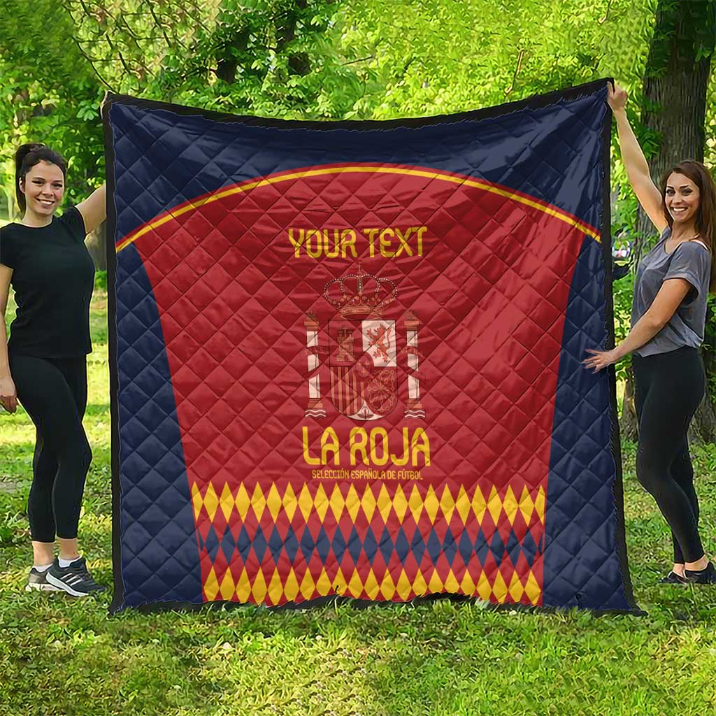 Custom Spain Football Quilt Come on La Roja - Wonder Print Shop