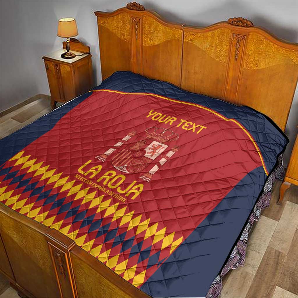 Custom Spain Football Quilt Come on La Roja - Wonder Print Shop