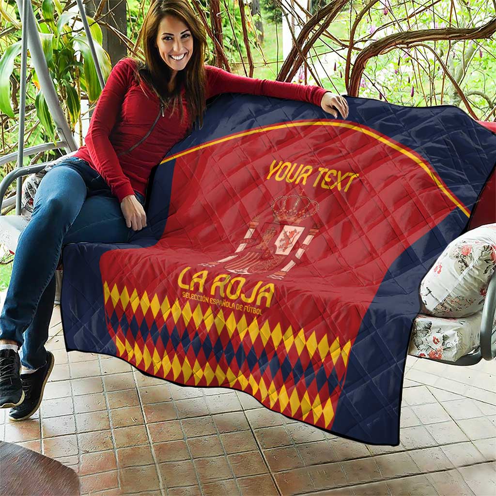 Custom Spain Football Quilt Come on La Roja - Wonder Print Shop