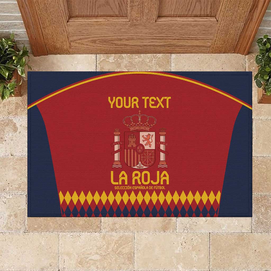 Custom Spain Football Rubber Doormat Come on La Roja - Wonder Print Shop