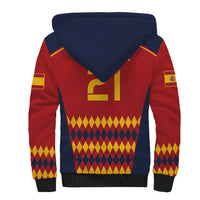 Custom Spain Football Sherpa Hoodie Come on La Roja - Wonder Print Shop