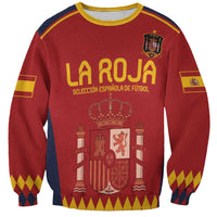 Custom Spain Football Sweatshirt Come on La Roja - Wonder Print Shop