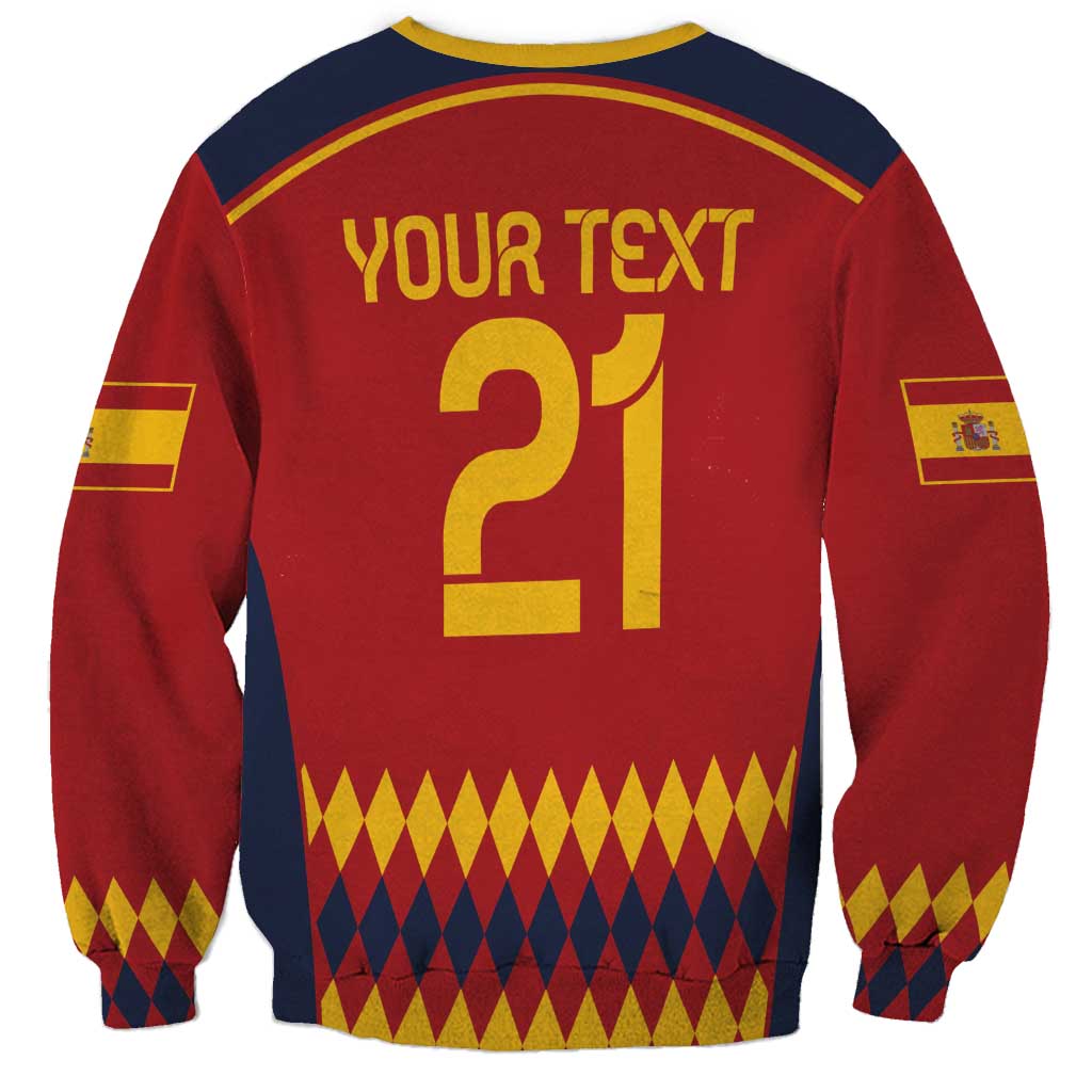 Custom Spain Football Sweatshirt Come on La Roja - Wonder Print Shop