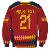 Custom Spain Football Sweatshirt Come on La Roja - Wonder Print Shop
