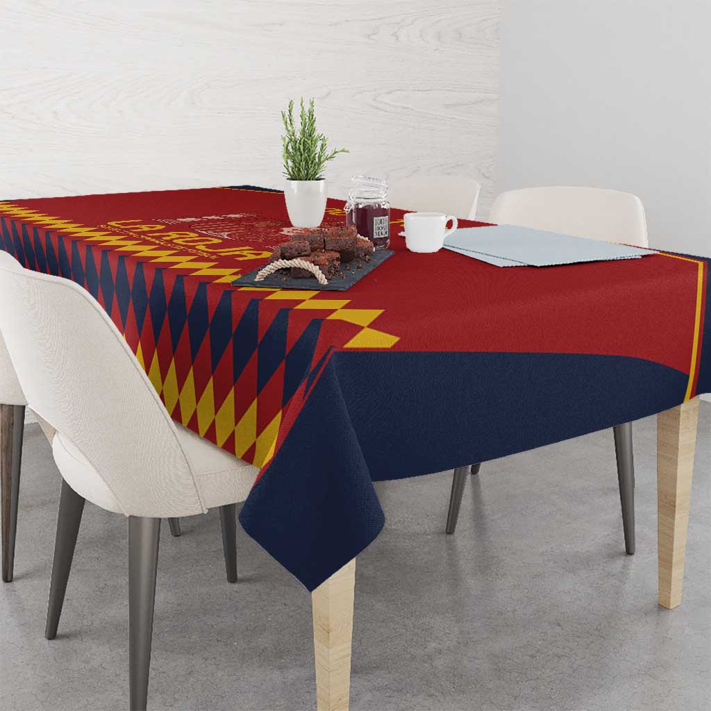 Custom Spain Football Tablecloth Come on La Roja - Wonder Print Shop