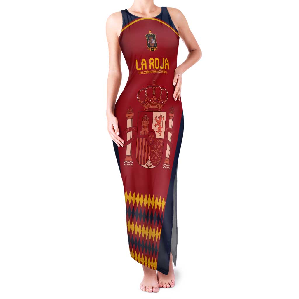 Custom Spain Football Tank Maxi Dress Come on La Roja - Wonder Print Shop