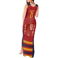 Custom Spain Football Tank Maxi Dress Come on La Roja - Wonder Print Shop