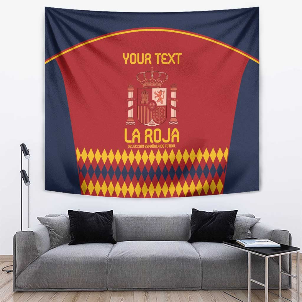 Custom Spain Football Tapestry Come on La Roja - Wonder Print Shop
