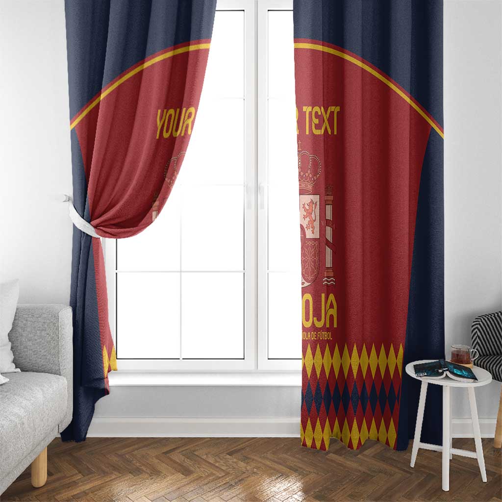 Custom Spain Football Window Curtain Come on La Roja - Wonder Print Shop