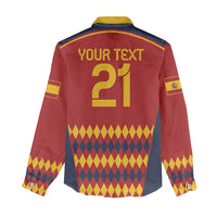 Custom Spain Football Women Casual Shirt Come on La Roja LT9