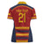 Custom Spain Football Women Polo Shirt Come on La Roja - Wonder Print Shop