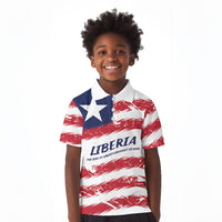 Personalized Liberia Lone Star Flag Kid Polo Shirt