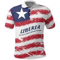Personalized Liberia Lone Star Flag Polo Shirt