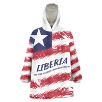 Personalized Liberia Lone Star Flag Wearable Blanket Hoodie