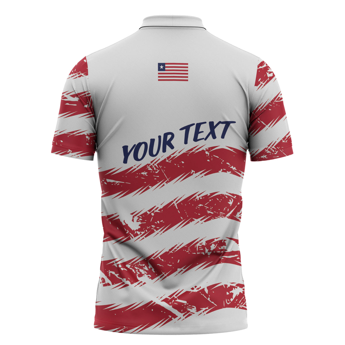 Personalized Liberia Lone Star Flag Zipper Polo Shirt