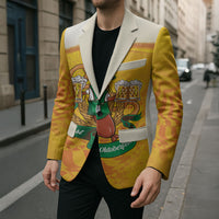Oktoberfest Bratwurst Hotdog Personalized Blazer Bavarian Pattern Foam Beer Style