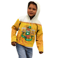 Oktoberfest Bratwurst Hotdog Personalized Kid Hoodie Bavarian Pattern Foam Beer Style
