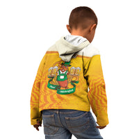 Oktoberfest Bratwurst Hotdog Personalized Kid Hoodie Bavarian Pattern Foam Beer Style