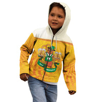 Oktoberfest Bratwurst Hotdog Personalized Kid Hoodie Bavarian Pattern Foam Beer Style