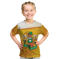 Oktoberfest Bratwurst Hotdog Personalized Kid T Shirt Bavarian Pattern Foam Beer Style