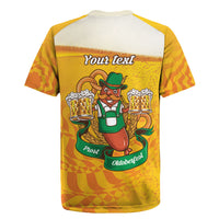 Oktoberfest Bratwurst Hotdog Personalized Rugby Jersey Bavarian Pattern Foam Beer Style