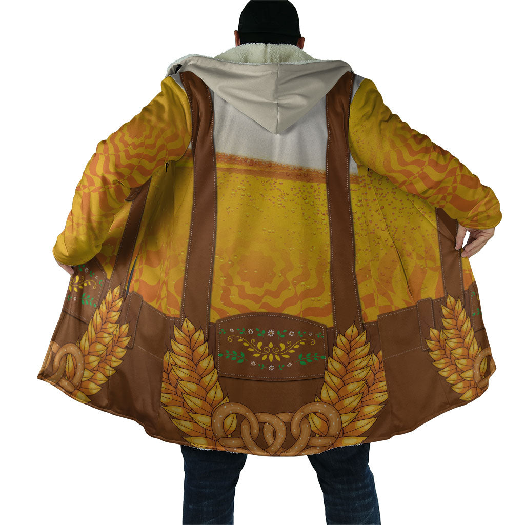 Oktoberfest Lederhosen Pretzel Cloak Bavarian Pattern Foam Beer Style