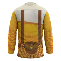 Oktoberfest Lederhosen Pretzel Hockey Jersey Bavarian Pattern Foam Beer Style