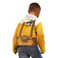 Oktoberfest Lederhosen Pretzel Kid Hoodie Bavarian Pattern Foam Beer Style