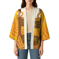 Oktoberfest Lederhosen Pretzel Kimono Bavarian Pattern Foam Beer Style