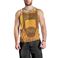 Oktoberfest Lederhosen Pretzel Men Tank Top Bavarian Pattern Foam Beer Style