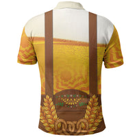 Oktoberfest Lederhosen Pretzel Polo Shirt Bavarian Pattern Foam Beer Style